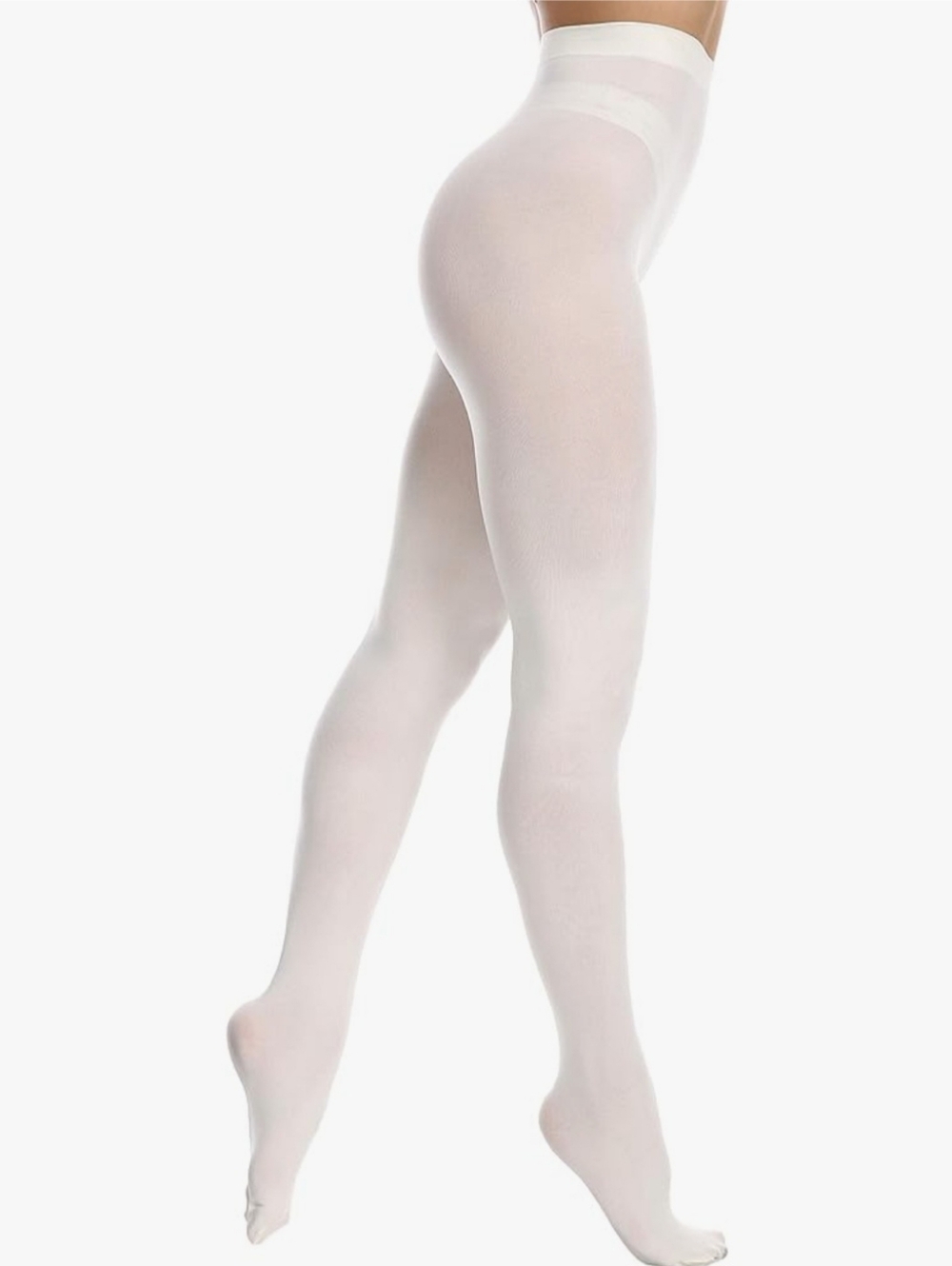 EVERSWE Women's 80 Den Soft Opaque Tights Cream Women's Tights
